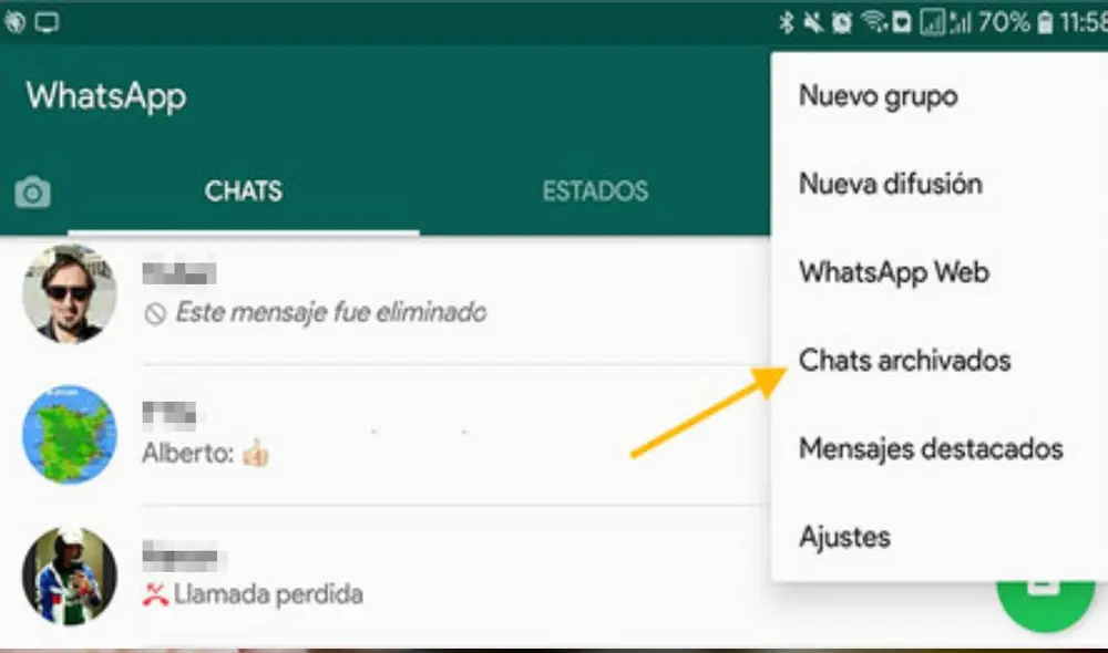 Los chats archivados volvían a la página de inicio si recibían nuevos mensajes. Ahora, se mantendrán en su propia categoría. Foto: XatakaAndroid