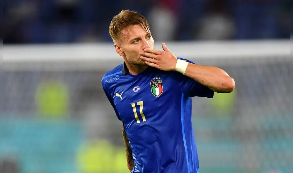 El delantero de la Lazio anotó el último tanto en la goleada de Italia sobre Suiza. Foto: UEFA El delantero de la Lazio anotó el último tanto en la goleada de Italia sobre Suiza. Foto: UEFA