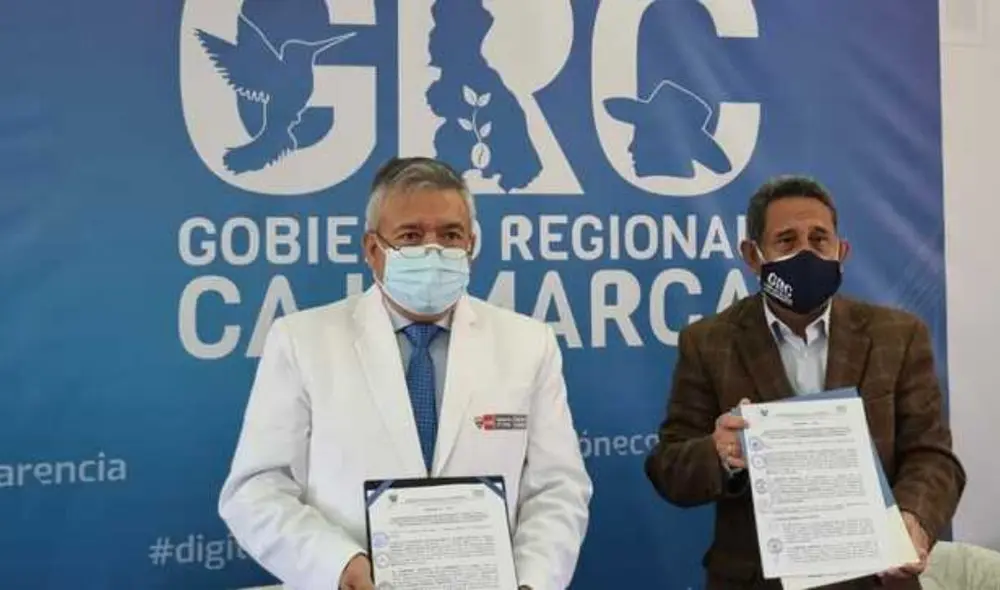 El Gobierno Regional de Cajamarca firmó un convenio con el Ministerio de Salud (Minsa) y el Instituto Nacional de Salud Mental (INSM). Foto: Minsa