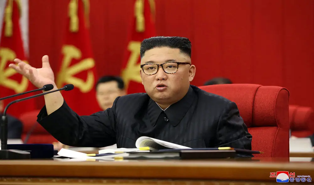 Kim sostuvo que garantizar una buena cosecha es la "prioridad máxima". Foto: KCNA/AFP