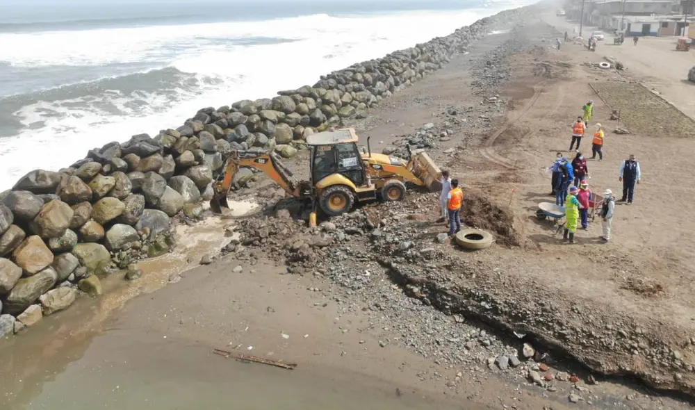 En julio se realizará un refuerzo al enrocado de Buenos Aires. Foto: Prensa Gore En julio se realizará un refuerzo al enrocado de Buenos Aires. Foto: Prensa Gore