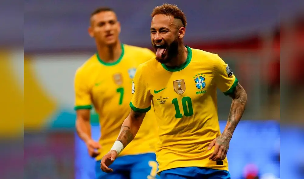 Neymar comandará el ataque brasileño en el cotejo contra Perú. Foto: Conmebol