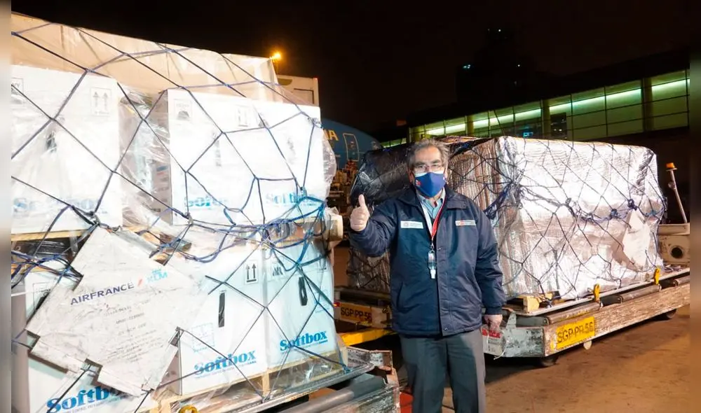 Vuelo llegó cerca de las 6.00 p. m. Foto: @ougarteu/Twitter Vuelo llegó cerca de las 6.00 p. m. Foto: @ougarteu/Twitter