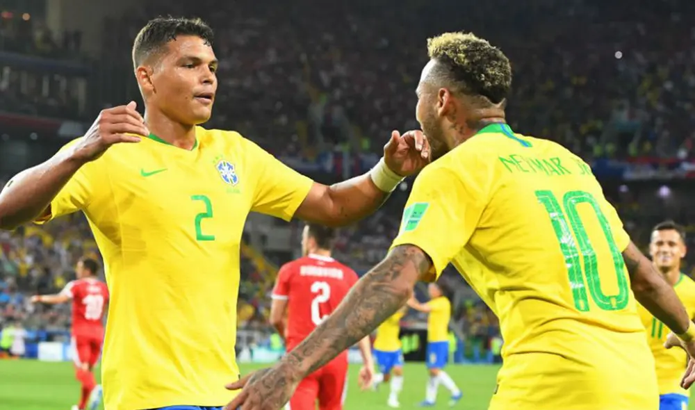 Thiago Silva aseguró que cuando Neymar se siente feliz "todo es más fácil para Brasil". Foto: EFE
