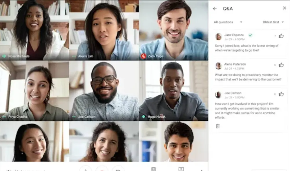La actualización de Google Meet ahora te permite llamar mejor la atención cuando quieras participar en una conferencia. Foto: Google La actualización de Google Meet ahora te permite llamar mejor la atención cuando quieras participar en una conferencia. Foto: Google
