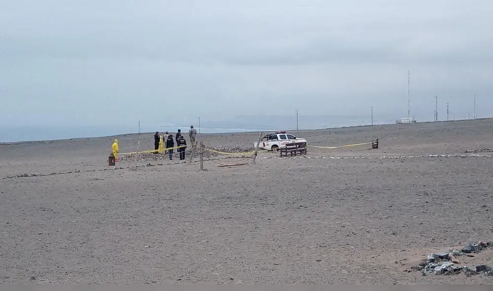 Cuerpo de la víctima fue encontrado en el cerro cerro Calienta Negros, un terreno  que pertenece al cuartel. Foto: Prensa Libre Ilo