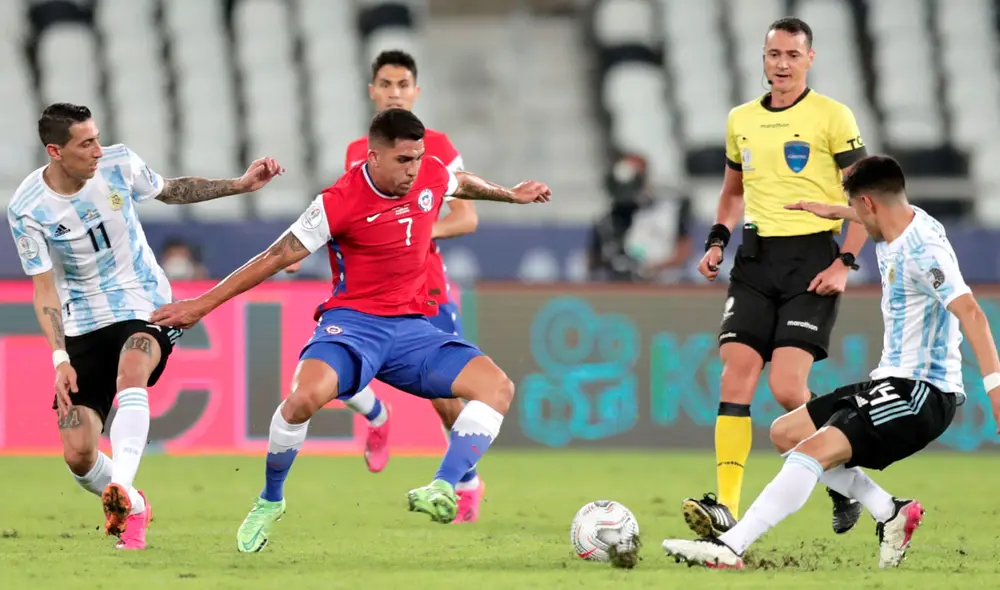 Argentina debutó en la Copa América 2021 con un empate 1-1 ante Chile. Foto: EFE