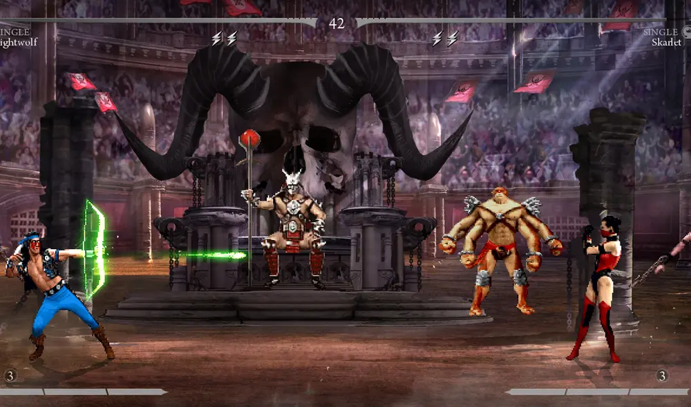 Podrás controlar a los mejores luchadores de Mortal Kombat y hacer sus movimientos finales. Foto: NeoTeo