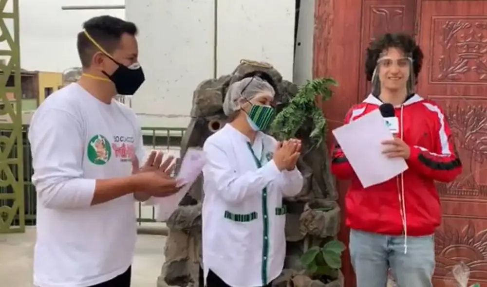 Vasco Madueño, a través de la ONG Perú niñez, llevó donativos para las familias afectadas por la pandemia. Foto: captura de Instagram