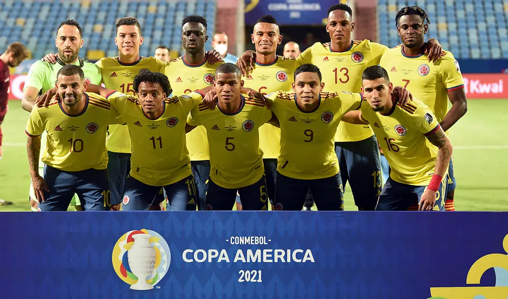 La selección colombiana es segundo del grupo B en la Copa América 2021. Foto: AFP