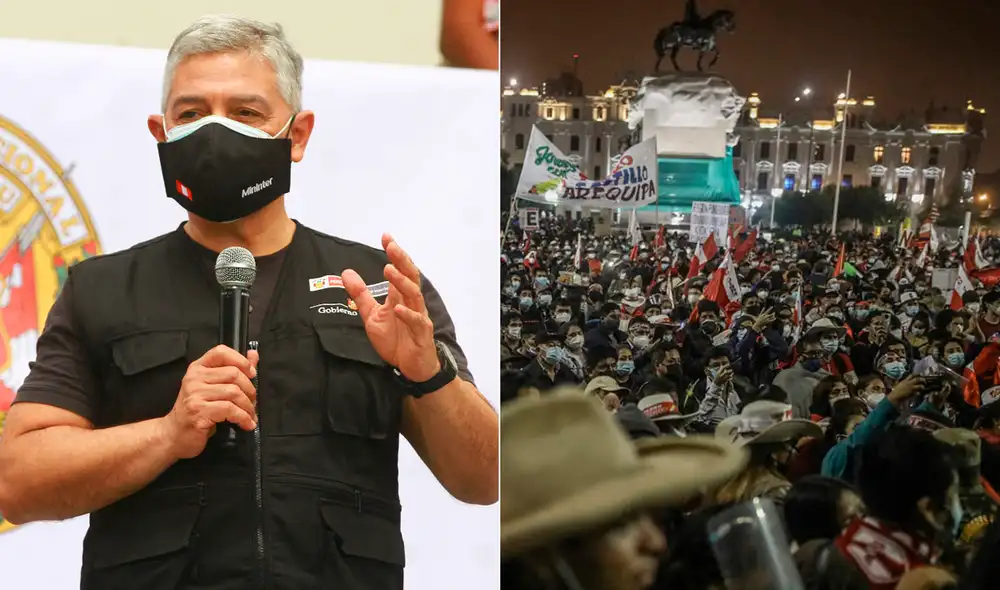 Elice destacó comportamiento de simpatizantes en marchas. Foto: composición LR Elice destacó comportamiento de simpatizantes en marchas. Foto: composición LR