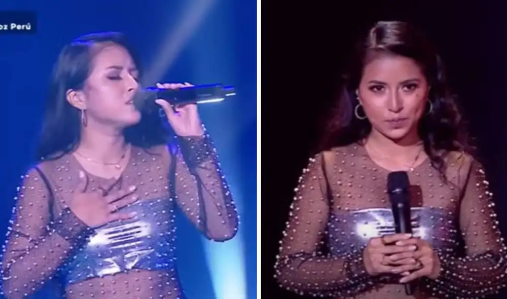 Los entrenadores felicitaron la gran voz de la participante. Foto: captura de Latina