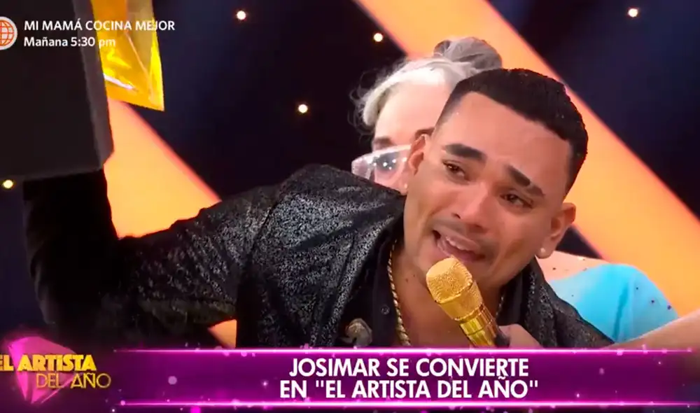 Josimar ganó la gran final de El artista del año. Foto: captura América TV Josimar ganó la gran final de El artista del año. Foto: captura América TV