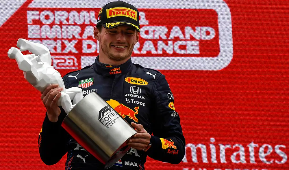 Max Verstappen ganó su tercera carrera de la temporada 2021 en la F1. Foto: AFP