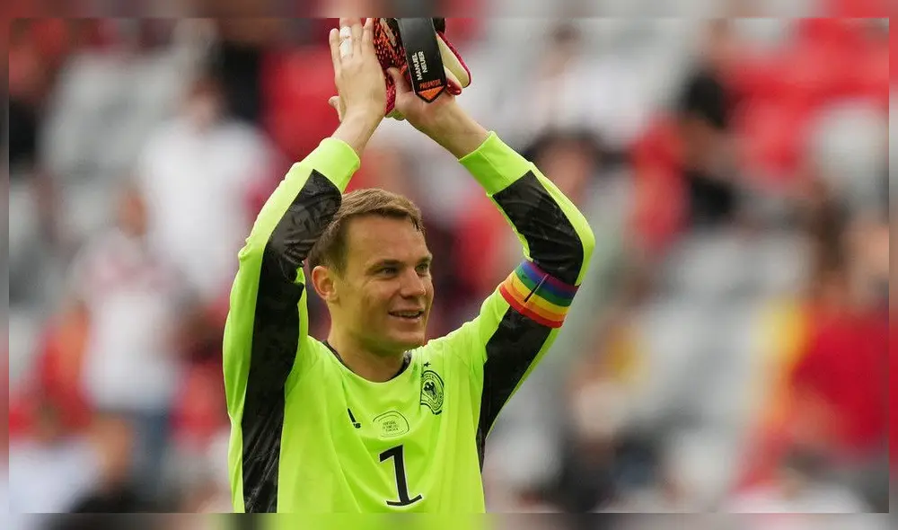 Manuel Neuer, arquero de Alemania, ha mostrado desde hace varios años su respaldo a la comunidad LGTBIQ+. Foto: Bermuda News