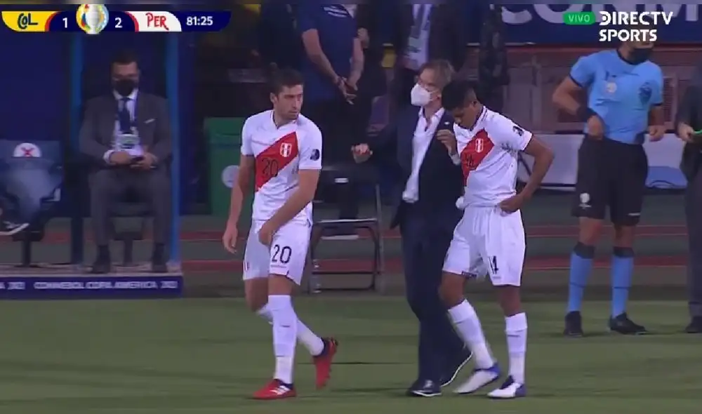 Ormeño jugó su primer partido con la Blanquirroja. Foto: captura/DirecTV Sports Ormeño jugó su primer partido con la Blanquirroja. Foto: captura/DirecTV Sports