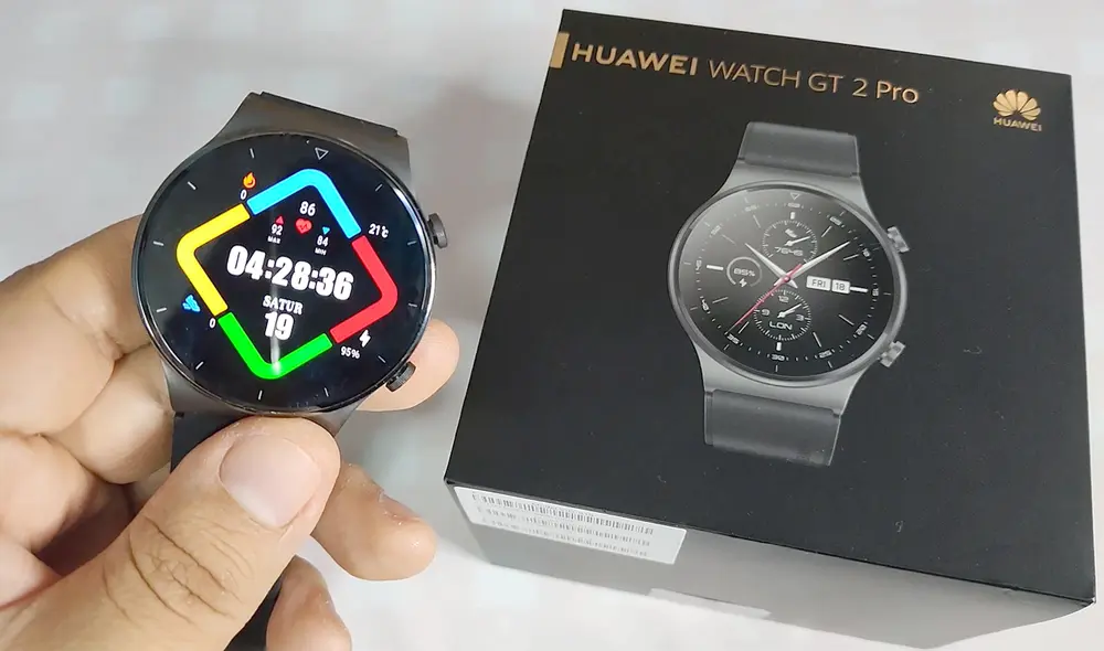 El Watch GT 2 Pro de Huawei tiene varios diseños para su pantalla. Foto: Juan José López Cuya