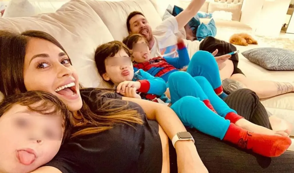 Antonella Roccuzzo sorprendió a la figura del Barcelona FC durante el Día del Padre. Foto: Instagaram Anto Roccuzzo.