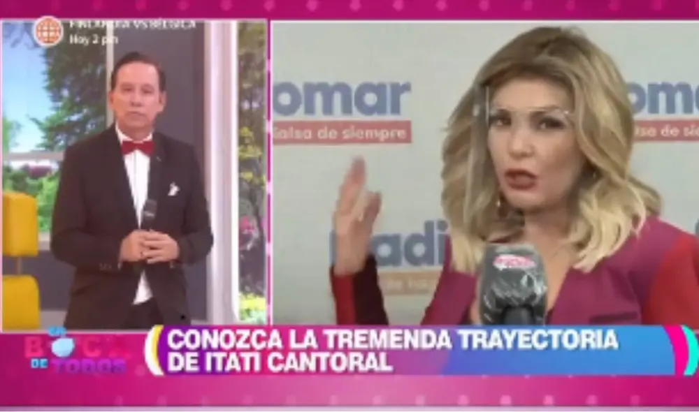 Itatí Cantoral fue la invitada especial de En boca de todos, donde recordaron su trayectoria artística. Foto: captura de América TV