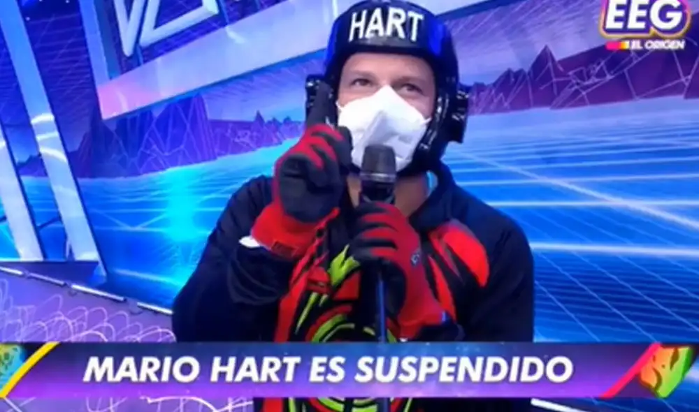Mario Hart vivió un tenso momento en el set de Esto es Guerra. Foto: captura América. Mario Hart vivió un tenso momento en el set de Esto es Guerra. Foto: captura América.