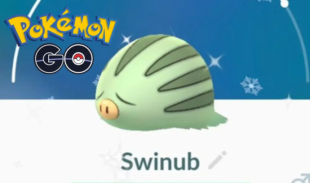 Swinub también frota el hocico contra el suelo para buscar comida. Foto: Niantic