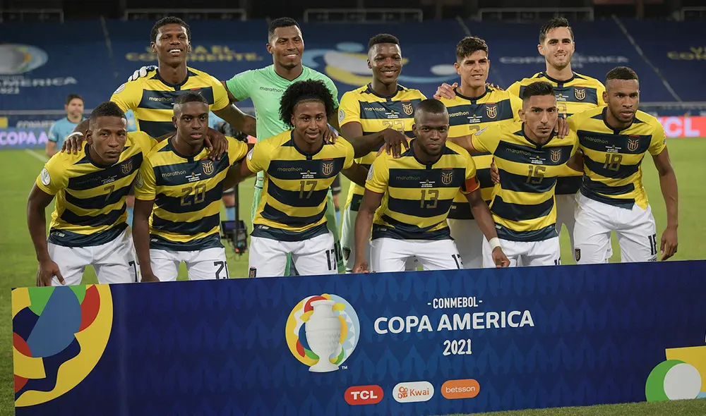 La selección ecuatoriana se juega la vida ante Perú en la Copa América 2021. Foto: AFP