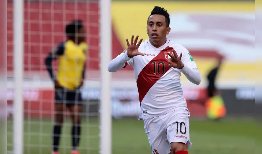 Christian Cueva anotó en la victoria 2-1 sobre Ecuador en Eliminatorias. Foto: AFP