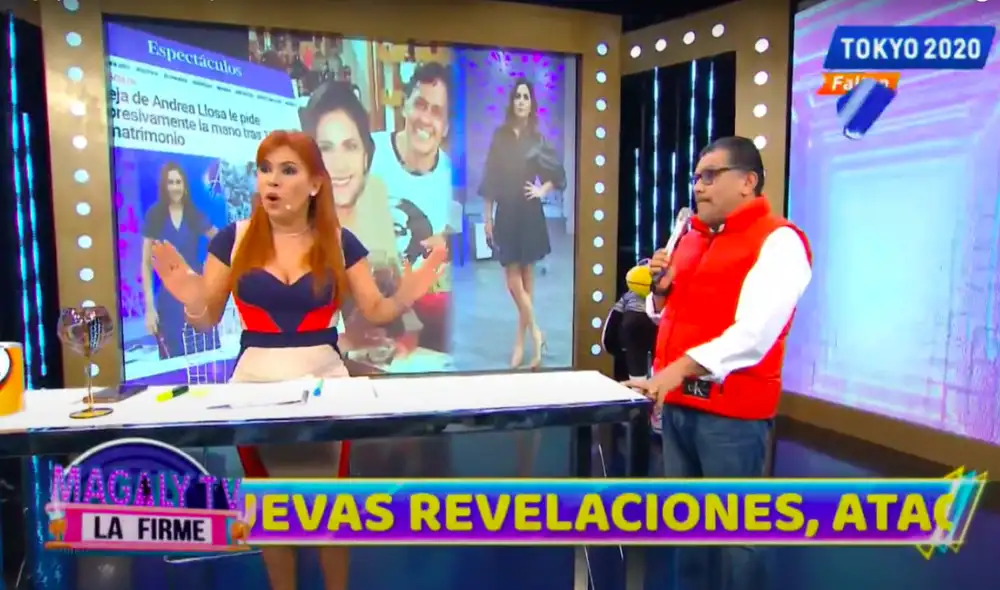 “Todos tranquilos en casa. Sí es fuerte, pero va a pasar”, dijo la conductora durante el movimiento sísmico. Foto: captura ATV “Todos tranquilos en casa. Sí es fuerte, pero va a pasar”, dijo la conductora durante el movimiento sísmico. Foto: captura ATV