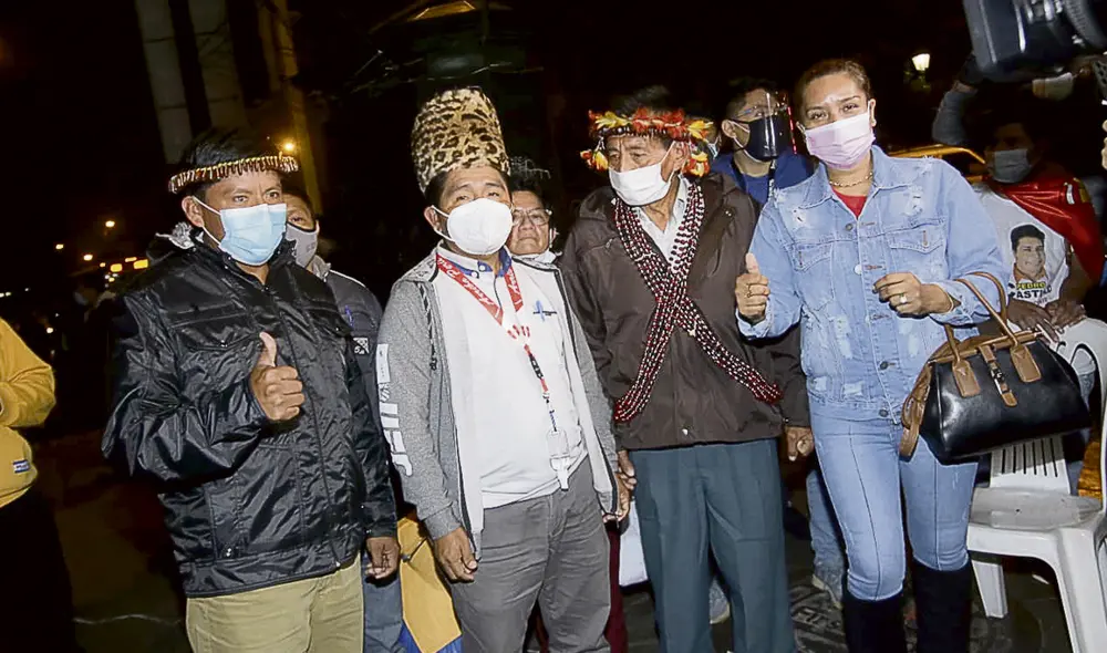 Apoyo. Castillo tuvo encuentro con ciudadanos del Vraem. Foto: John Reyes/La República