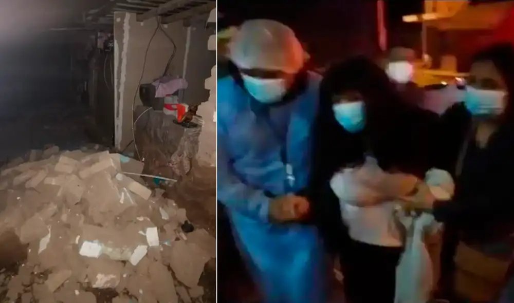 Autoridades dieron cuenta de los daños tras sismo en Mala. Foto: Radio Nacional / América TV Autoridades dieron cuenta de los daños tras sismo en Mala. Foto: Radio Nacional / América TV