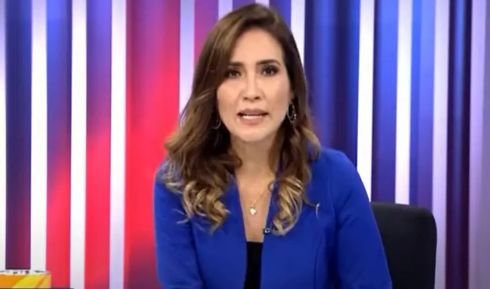 Alvina Ruíz se quedó al aire durante todo el temblor. Foto: captura Canal N Alvina Ruíz se quedó al aire durante todo el temblor. Foto: captura Canal N