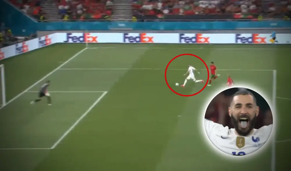 Karim Benzema pone en ventaja a Francia sobre Portugal. Foto: captura DirecTV Sports