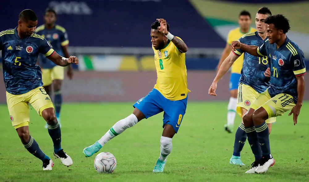 Mira en vivo las incidencias del encuentro Colombia vs. Brasil. Foto: EFE Mira en vivo las incidencias del encuentro Colombia vs. Brasil. Foto: EFE