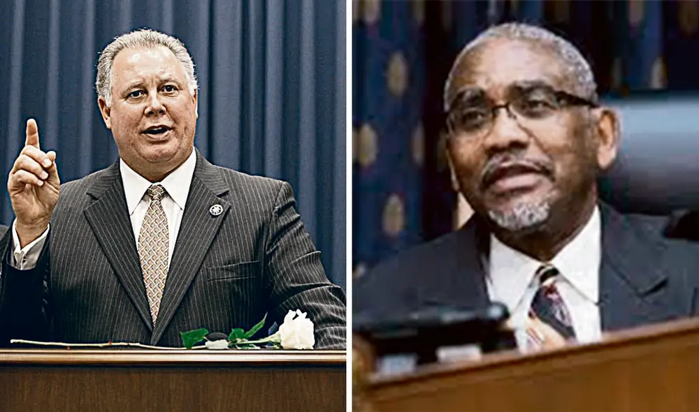 Postura. Albio Sires y Gregory W. Meeks defienden limpieza de los comicios en Perú. Foto: difusión