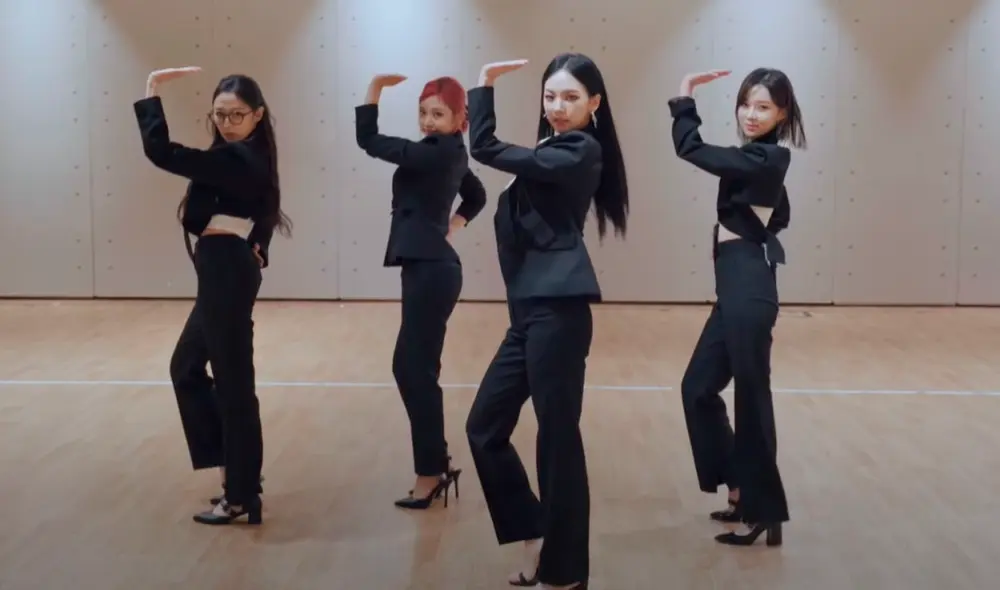 Karina, Giselle, Winter y Ning Ning en su video de dance practice de "Next level". Foto: captura YouTube