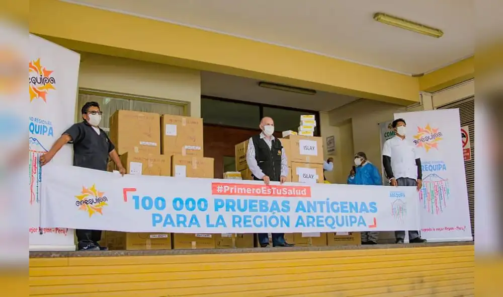 Salud también entregó 600.000 equipos de protección para el personal de salud. Foto: Geresa