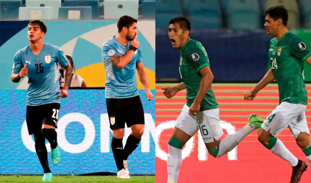 Uruguay y Bolivia buscan su primera victoria en la Copa América 2021. Foto: composición/EFE