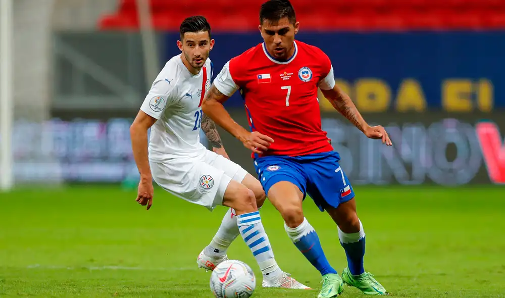 Chile y Paraguay se miden en el grupo A de la Copa América 2021. Foto: EFE