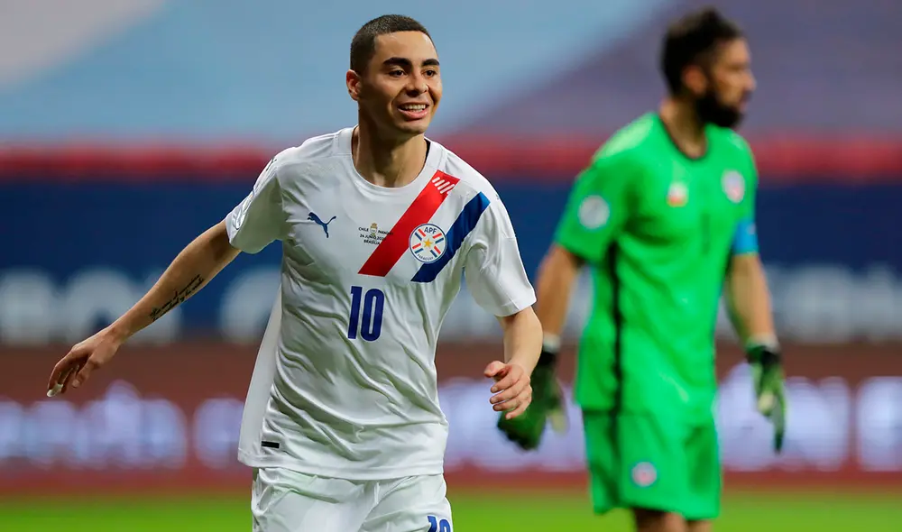 Paraguay derrotó a Chile en la fecha 4 del grupo A de la Copa América 2021. Foto: EFE Paraguay derrotó a Chile en la fecha 4 del grupo A de la Copa América 2021. Foto: EFE