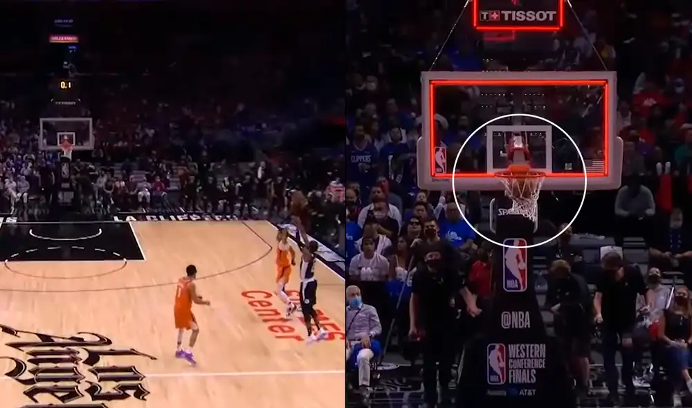 Paul George anotó 27 puntos en el duelo contra los Suns por los NBA Playoffs. Foto: captura de ESPN