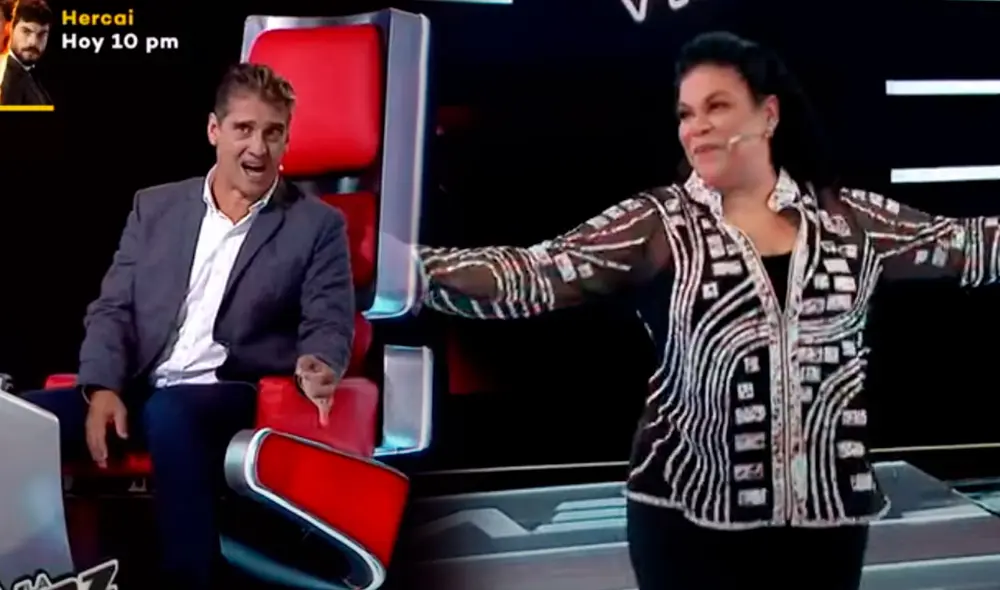 Los entrenadores de Yo soy se unieron para cantar uno de los temas más representativos de la música afroperuana. Foto: captura/Latina