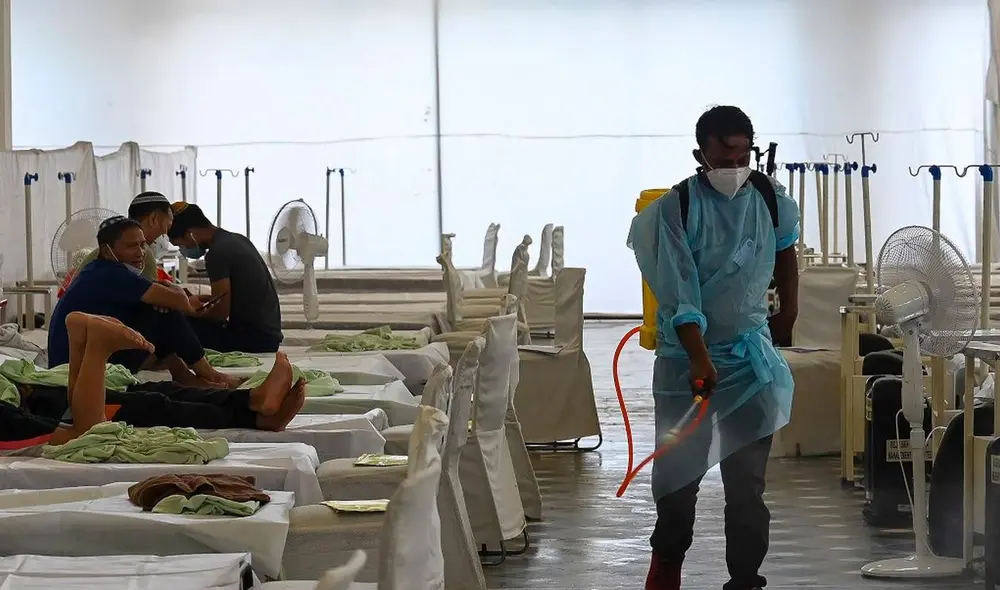 El Ministerio de Sanidad informó de 105 nuevos contagios en las últimas 24 horas, lo que incrementa el ratio de positividad del 0,1% al 0,3%. Foto: AFP El Ministerio de Sanidad informó de 105 nuevos contagios en las últimas 24 horas, lo que incrementa el ratio de positividad del 0,1% al 0,3%. Foto: AFP