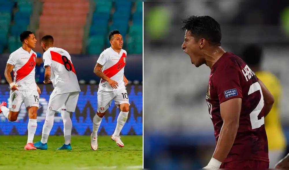 La selección peruana se encuentra en la tercera casilla con cuatro puntos; la Vinotinto, última con dos. Foto: EFE