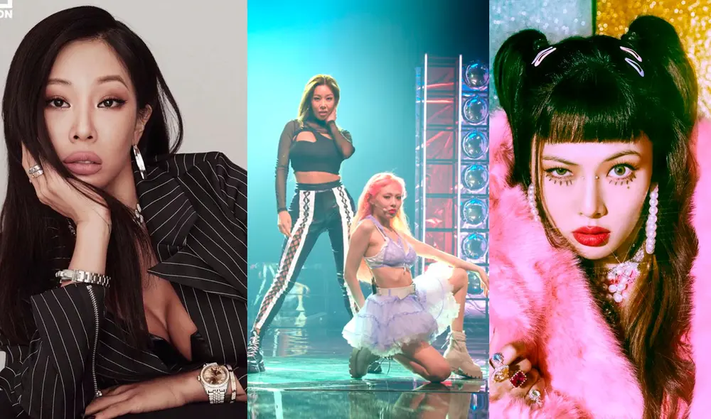 Hyuna y Jessi emocionaron al público con su performance en Music Bank. Foto: composición LR /P Nation/ KBS