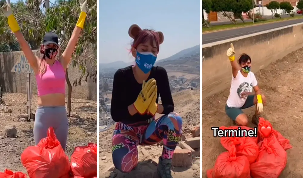 Osita Andrea incentiva a sus seguidores a cuidar el medio ambiente con diferentes acciones, como limpiar las calles y cerros. Foto: Instagram Osita Andrea incentiva a sus seguidores a cuidar el medio ambiente con diferentes acciones, como limpiar las calles y cerros. Foto: Instagram