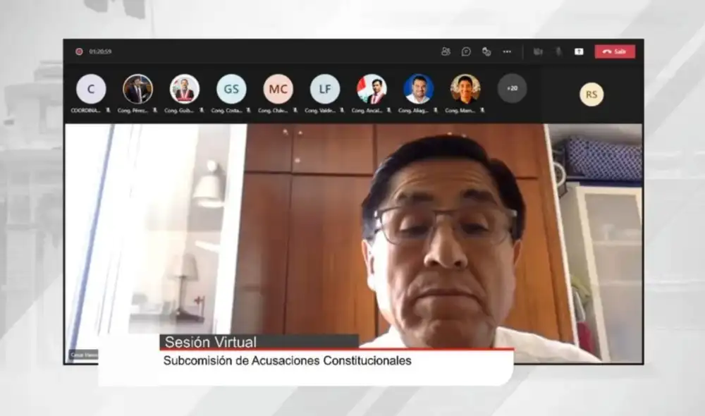 Pese a las quejas del acusado y de los congresistas, la sesión continuó desarrollándose. Foto: Facebook / Congreso de la República