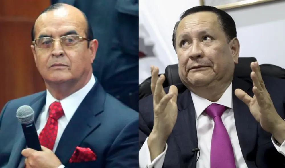 Audios donde se escucha a Vladimiro Montesinos involucran a renunciante magistrado del JNE. Foto: composición/La República Audios donde se escucha a Vladimiro Montesinos involucran a renunciante magistrado del JNE. Foto: composición/La República