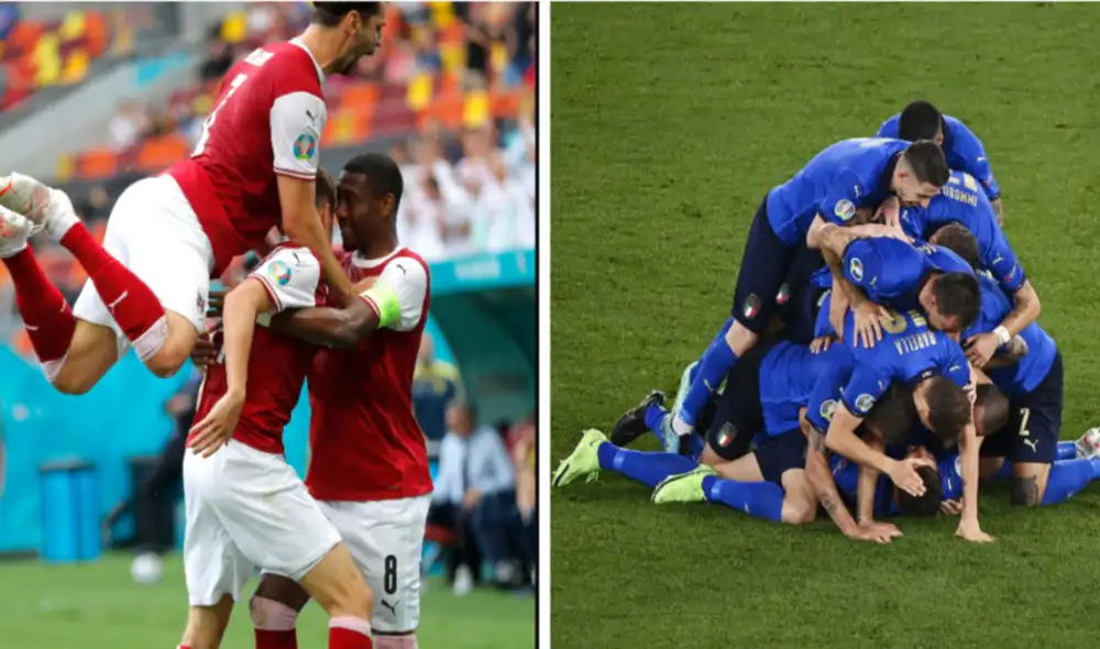 El segundo del bloque C, Austria, se enfrenta a la invicta Italia del bloque A por los octavos de la Eurocopa. Foto: composición EFE El segundo del bloque C, Austria, se enfrenta a la invicta Italia del bloque A por los octavos de la Eurocopa. Foto: composición EFE