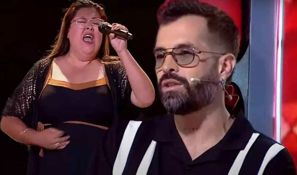 Mike Bahía sorprendido con la voz de la participante. Foto: Latina