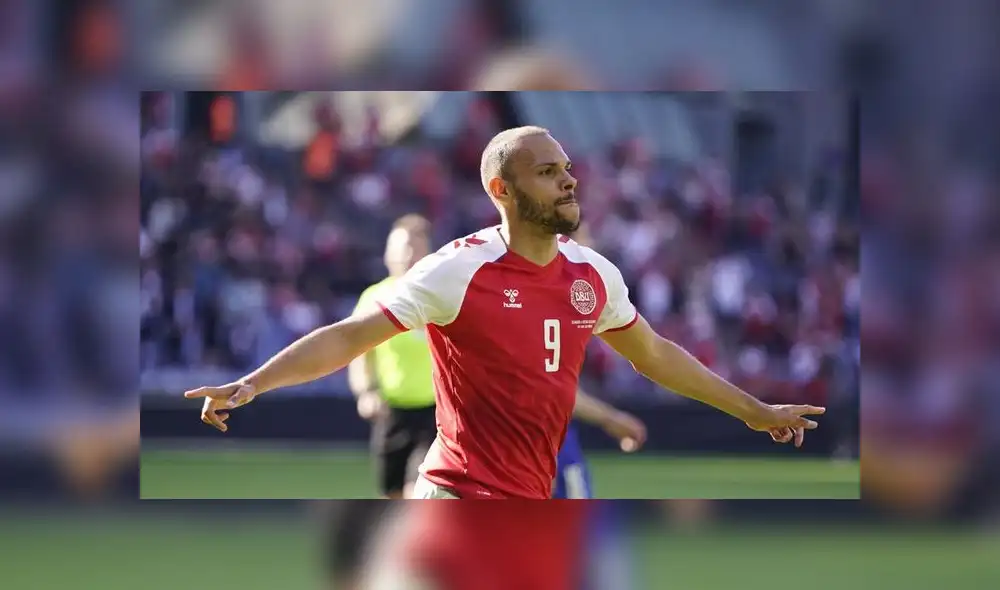 Braithwaite fue uno de los protagonistas del Dinamarca vs. Gales por la Eurocopa 2021. Foto: Mundo Deportivo